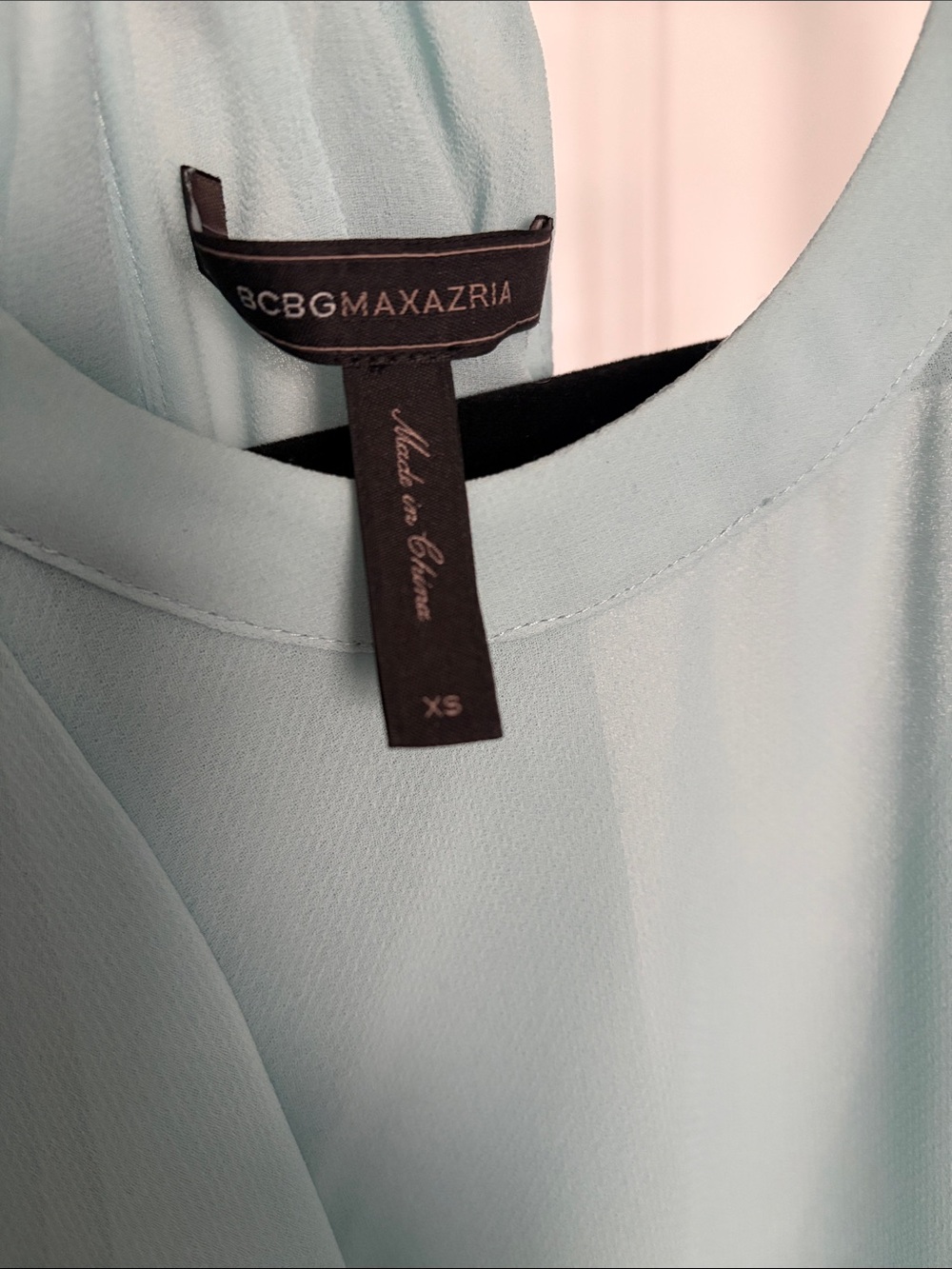 BCBGMaxAzria aqua High-Low Ruffle Halter Maxi Dress - Picture 3 of 8